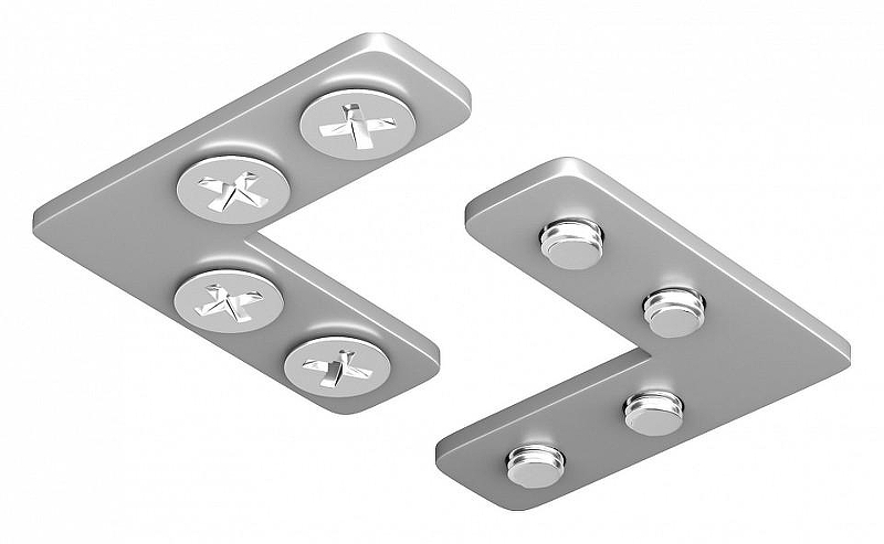 Соединитель угловой Maytoni Magnetic track system Exility Accessories for tracks Exility TRA034CL-SC-42S цвет арматуры Серебро