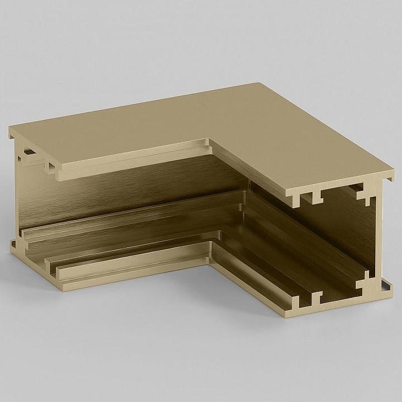 Соединитель угловой внутренний для треков накладных Elektrostandard Line Magnetic a069640 цвет арматуры Латунь