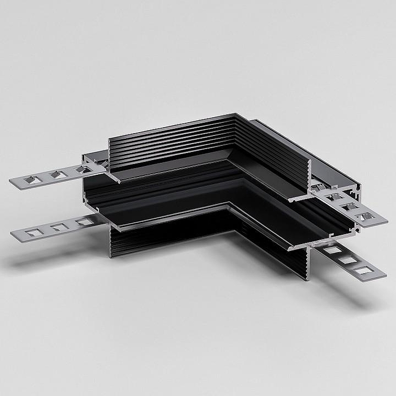 Соединитель угловой внутренний для треков встраиваемых Elektrostandard Slim Magnetic a067506 цвет арматуры Черный