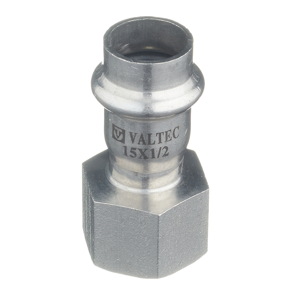 Соединитель Valtec 15 мм х 1/2 ВР(г) нержавеющая сталь (VTi.902.I.001504)