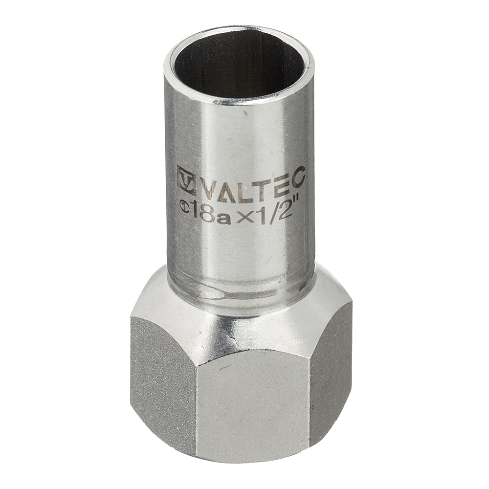 Соединитель Valtec 18 мм х 1/2 ВР(г) нержавеющая сталь (VTi.907.I.001804)