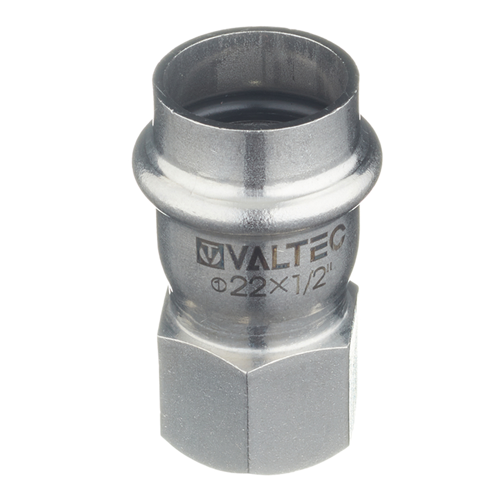 Соединитель Valtec 22 мм х 1/2 ВР(г) нержавеющая сталь (VTi.902.I.002204)