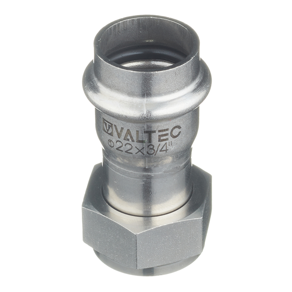 Соединитель Valtec 22 мм х 3/4 ВР(г) нержавеющая сталь с накидной гайкой (VTi.908.I.002205)