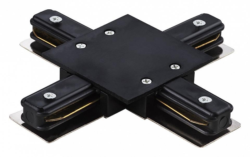 Соединитель X-образный для треков Lightstar Barra 501147 цвет арматуры Черный