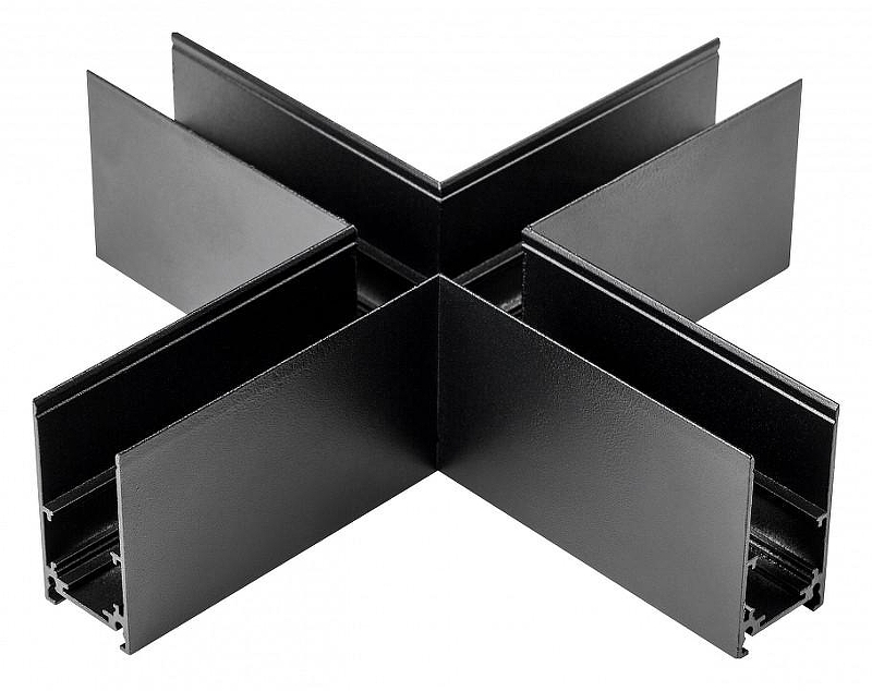 Соединитель X-образный для треков Lightstar Uno 509187 цвет арматуры Черный