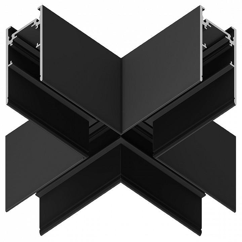 Соединитель X-образный для треков накладных Ambrella Light GL GL3376 цвет арматуры Черный