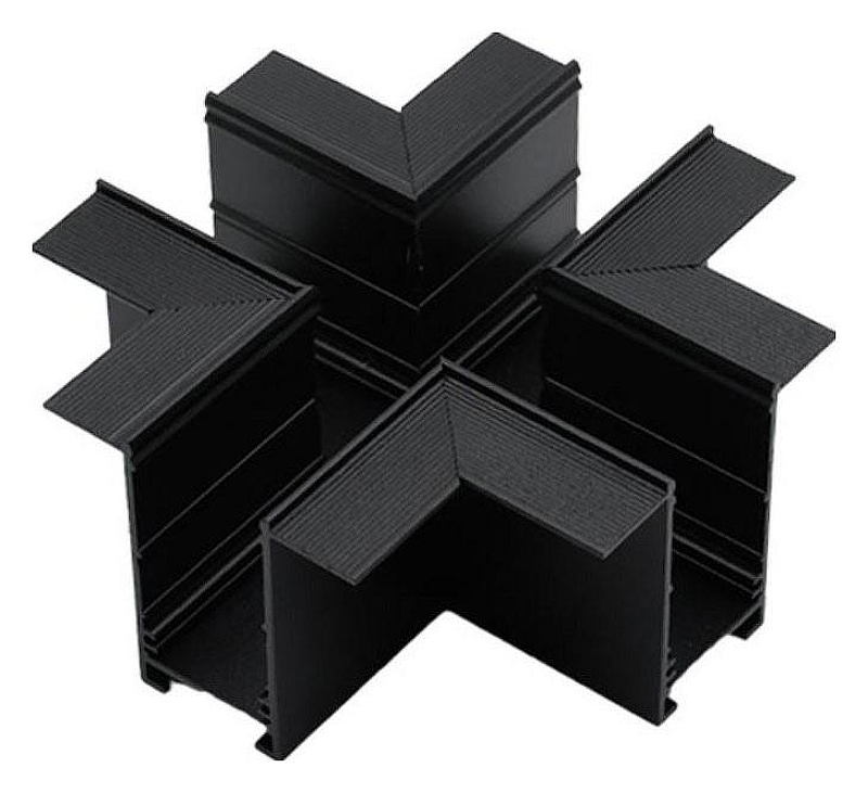 Соединитель X-образный для треков встраиваемых Aployt Magnetic track 220 APL.0283.00.05 цвет арматуры Черный