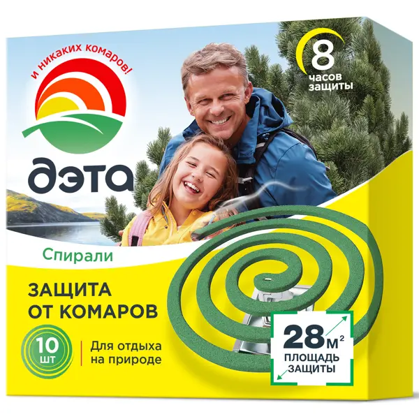 Спираль от комаров ДЭТА, упаковка 10 шт.