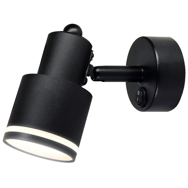 спот AMBRELLA LIGHT Техно Спот GU10 12Вт с выключателем черный