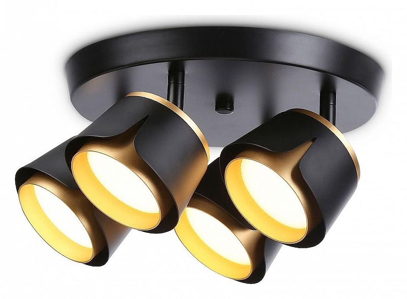 Спот Ambrella Light TN TN71243 цвет плафона/подвески Черный, Золото, цвет арматуры Черный