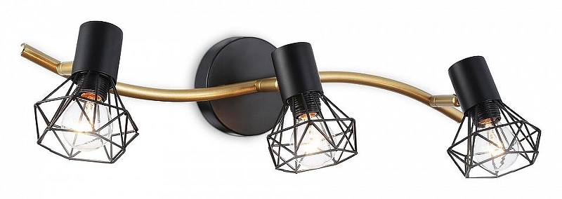 Спот Ambrella Light TR TR8657 цвет плафона/подвески Черный, цвет арматуры Золото, Черный