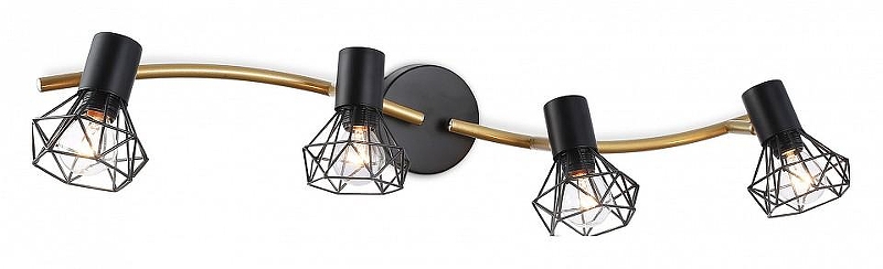 Спот Ambrella Light TR TR8658 цвет плафона/подвески Черный, цвет арматуры Золото, Черный