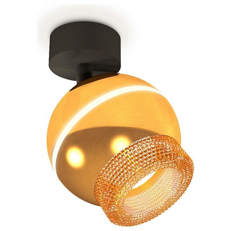 Спот Ambrella Light XM XM1105010 цвет плафона/подвески Желтый, Золото, цвет арматуры Черный