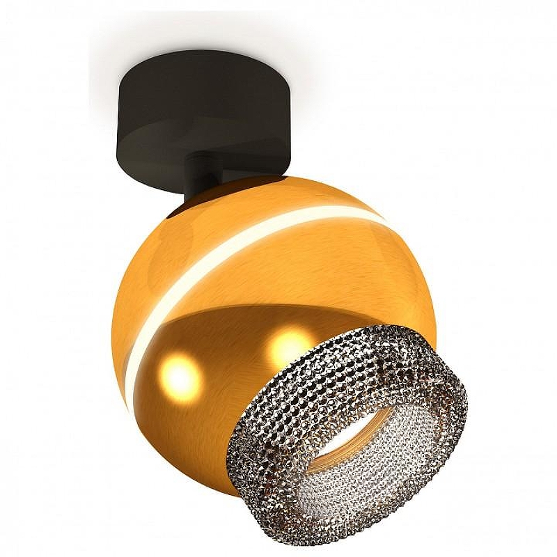 Спот Ambrella Light XM XM1105011 цвет плафона/подвески Черный, Золото, цвет арматуры Черный