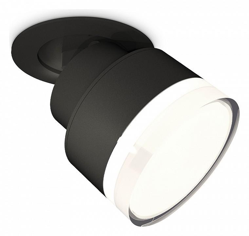 Спот Ambrella Light XM XM8102528 цвет плафона/подвески Белый, Прозрачный, цвет арматуры Черный