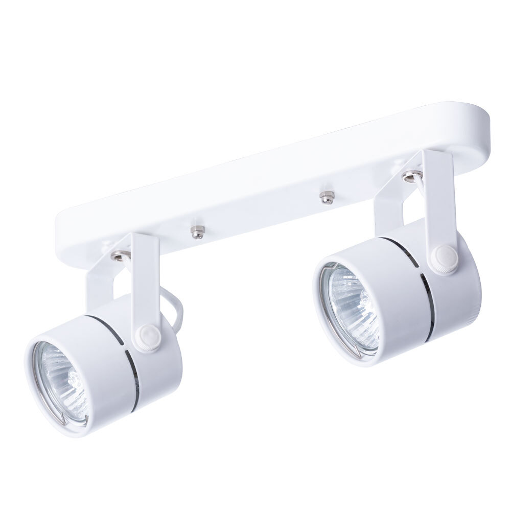 Спот Arte Lamp GU10 100 Вт 2 кв.м белый IP20 (A1311PL-2WH)