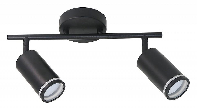 Спот Artelamp 1ma1 A2365PL-2BK цвет плафона/подвески Черный, цвет арматуры Черный