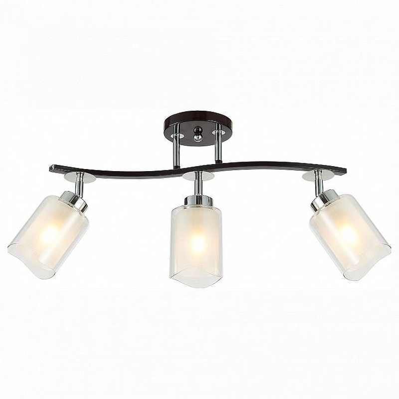 Спот Citilux Фортуна CL156132 цвет плафона/подвески Прозрачный, цвет арматуры Коричневый