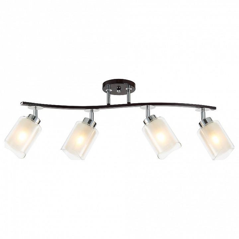 Спот Citilux Фортуна CL156142 цвет плафона/подвески Прозрачный, цвет арматуры Коричневый