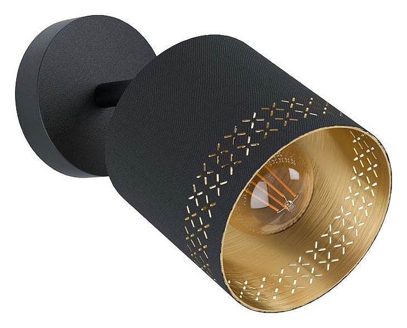 Спот Eglo Esteperra 99276 цвет плафона/подвески Черный, Золото, цвет арматуры Черный
