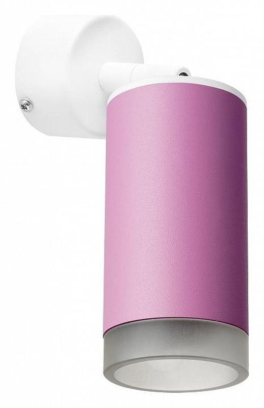 Спот Lightstar Rullo RB43230 цвет плафона/подвески Прозрачный, Розовый, цвет арматуры Белый