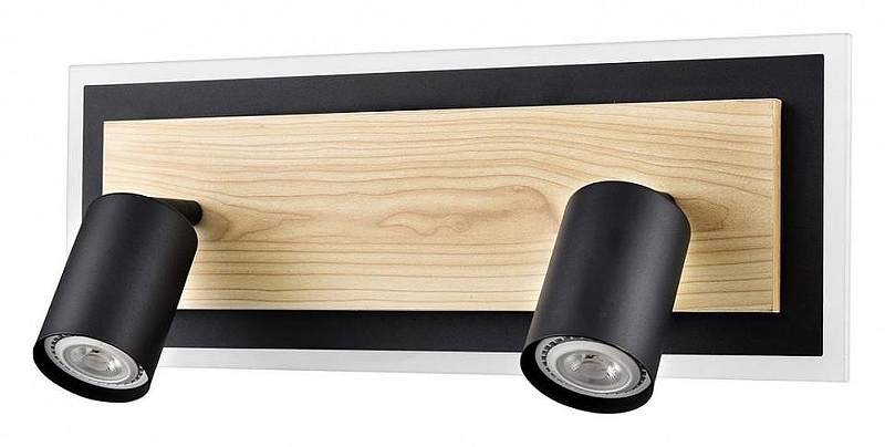 Спот Lumion Ledio 8025/19WL цвет плафона/подвески Черный, цвет арматуры Коричневый, Черный
