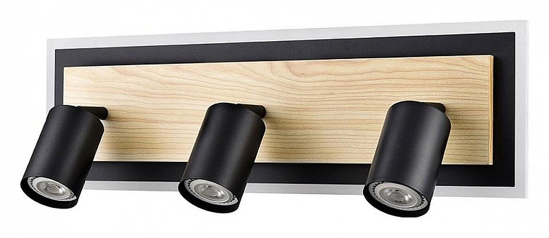 Спот Lumion Ledio 8025/20WL цвет плафона/подвески Черный, цвет арматуры Коричневый, Черный