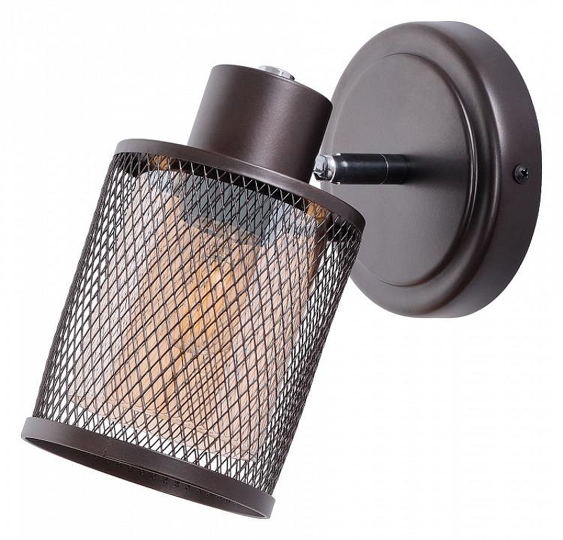 Спот MyFar Cathy MR1510-1WC цвет плафона/подвески Коричневый, Оранжевый, цвет арматуры Коричневый, Хром