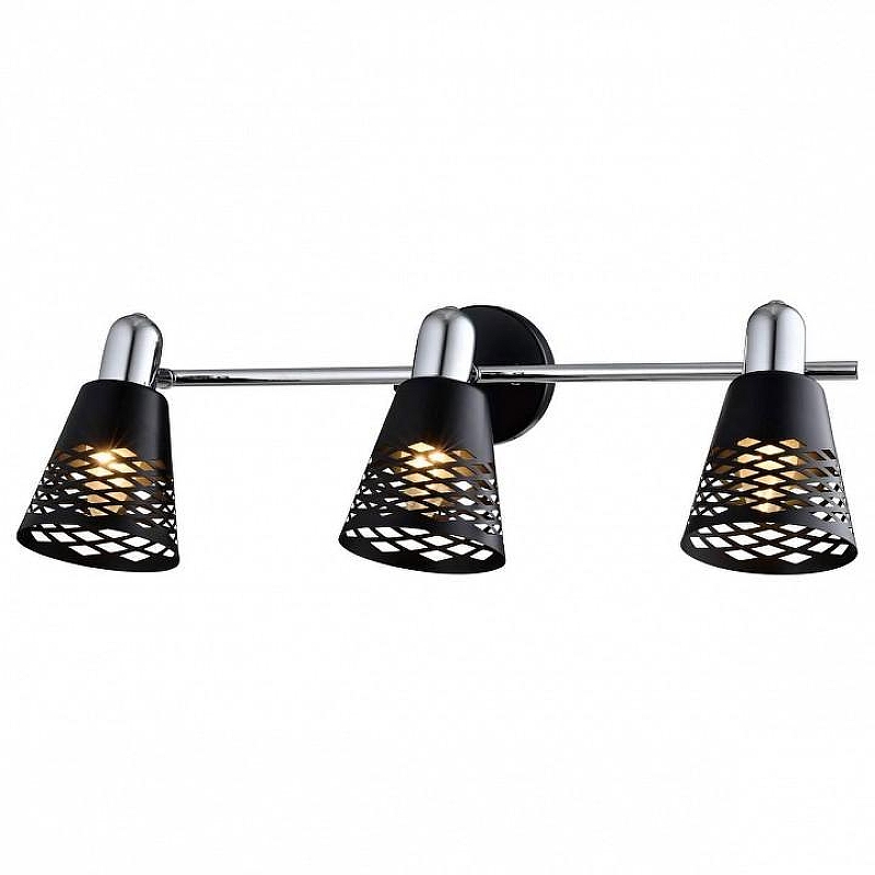 Спот TopLight Susan TL3760Y-03BC цвет плафона/подвески Черный, цвет арматуры Хром, Черный