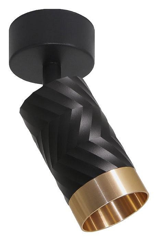 Спот Wolta LINEA WSL-GU10 WSL-GU10/S09BG цвет плафона/подвески Золото, Черный, цвет арматуры Черный