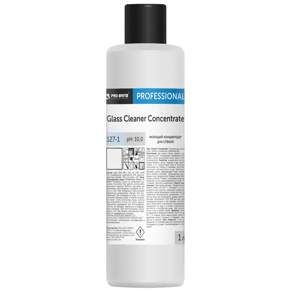 Средство чистящее для окон Pro-Brite Glass Cleaner Concentrate 1 л