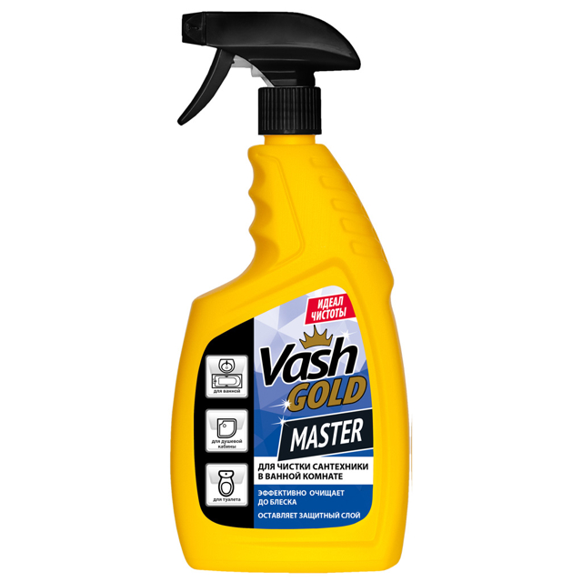 средство чистящее VASH GOLD Master для сантехники спрей 750мл