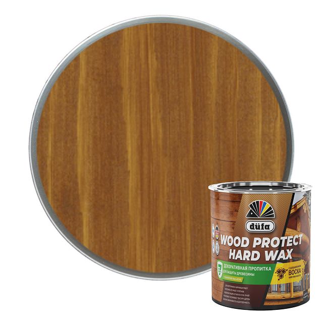средство деревозащитное DUFA Wood Protect Hard wax бук 0,75л, арт. МП00-010450