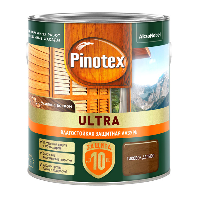 средство деревозащитное OMNITEX Ultra 2,5л тиковое дерево, арт.50035810