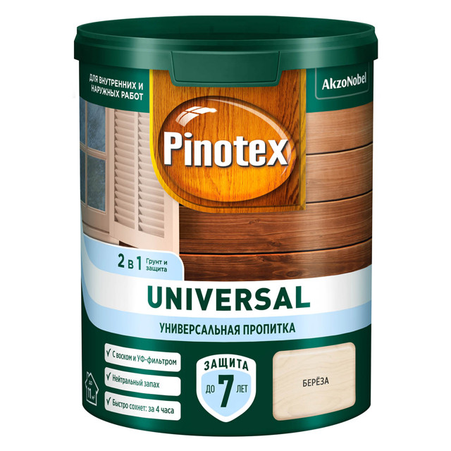 средство деревозащитное OMNITEX Universal 0,9л береза, арт.50035534