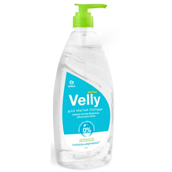 Средство для мытья посуды Grass Velly Neutral 1 л