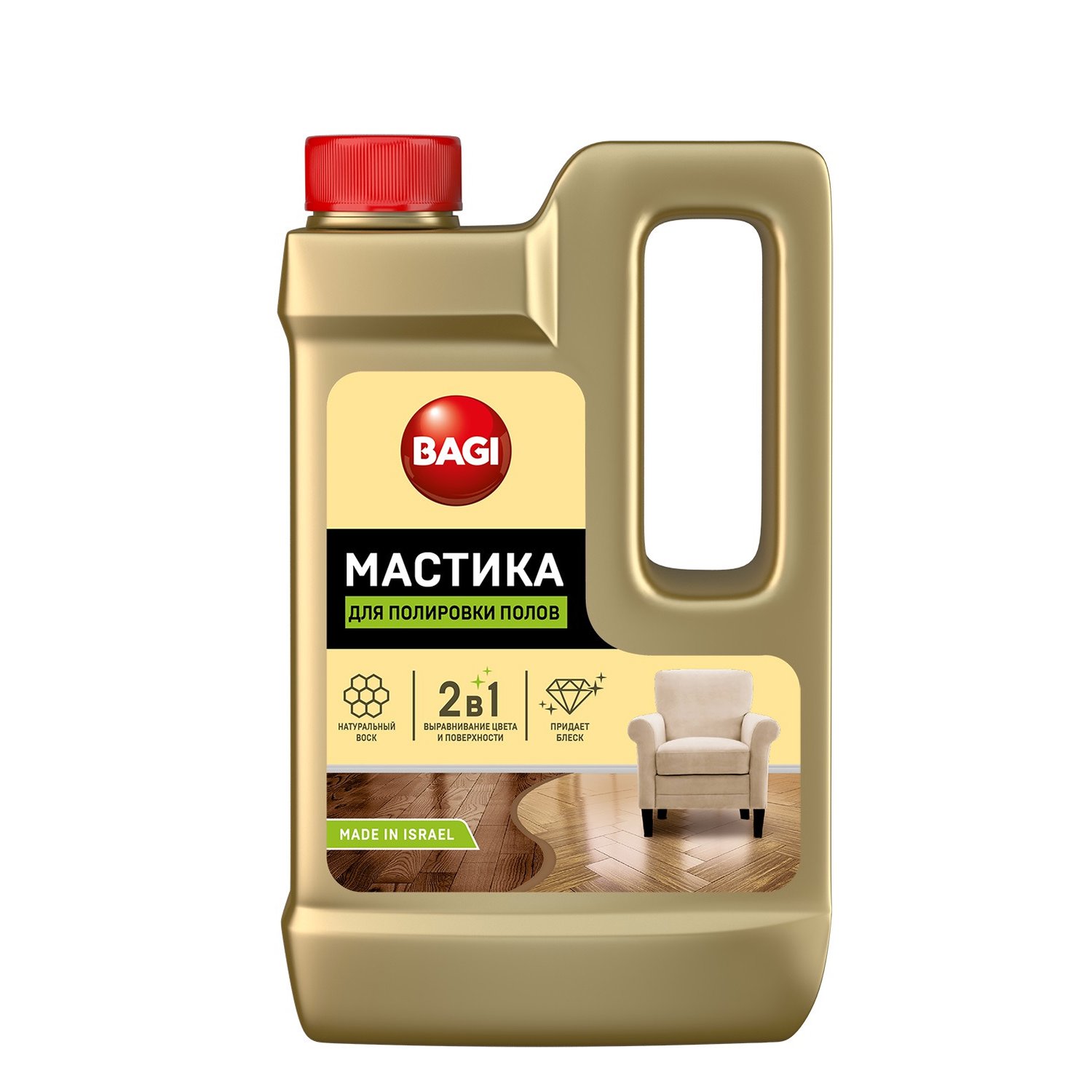 Средство для паркетных и ламинированных полов Bagi Мастика 500 мл