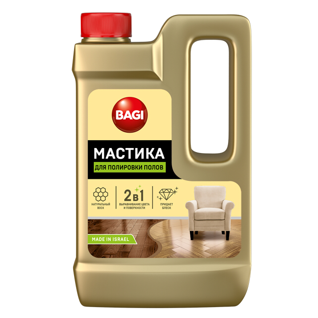 средство для пола БАГИ Мастика дерево 0,5л