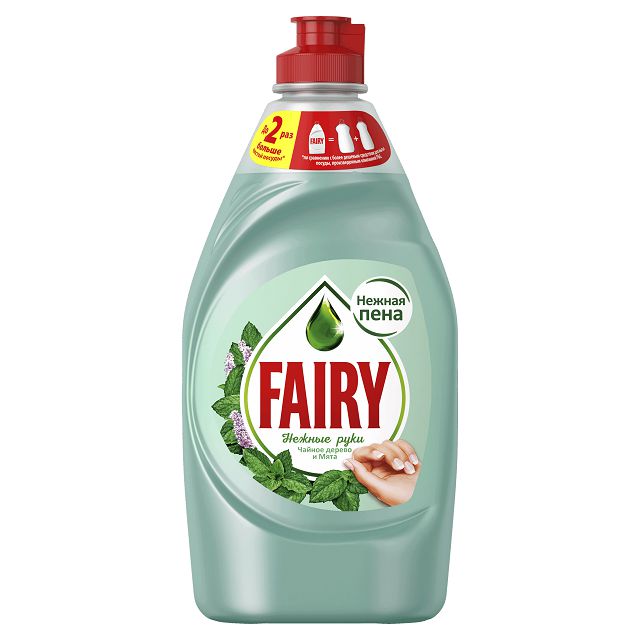 средство для посуды FAIRY Окси Нежные руки Чайное дерево и Мята 450мл