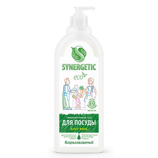 средство для посуды SYNERGETIC Алоэ вера гель 1л