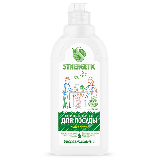 средство для посуды SYNERGETIC Алоэ вера гель 500мл