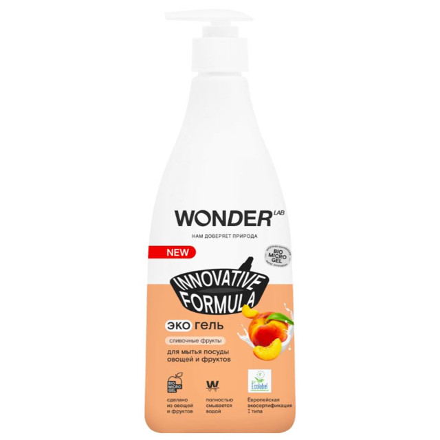 средство для посуды WONDER LAB Сливочные фрукты гель 550мл