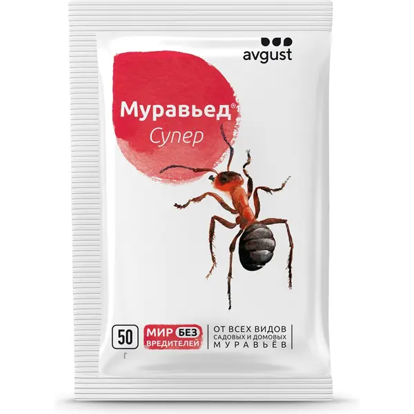 Средство для защиты Avgust садовых растений от вредителей «Муравьед Супер» 50 г
