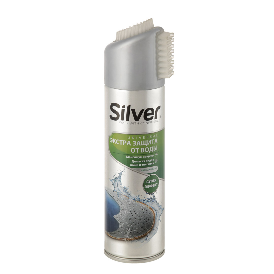 Средство для защиты обуви от воды Silver Spray для всех видов кожи и текстиля 250 мл