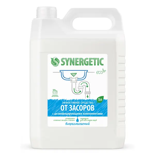 Средство от засоров Synergetic 5 л