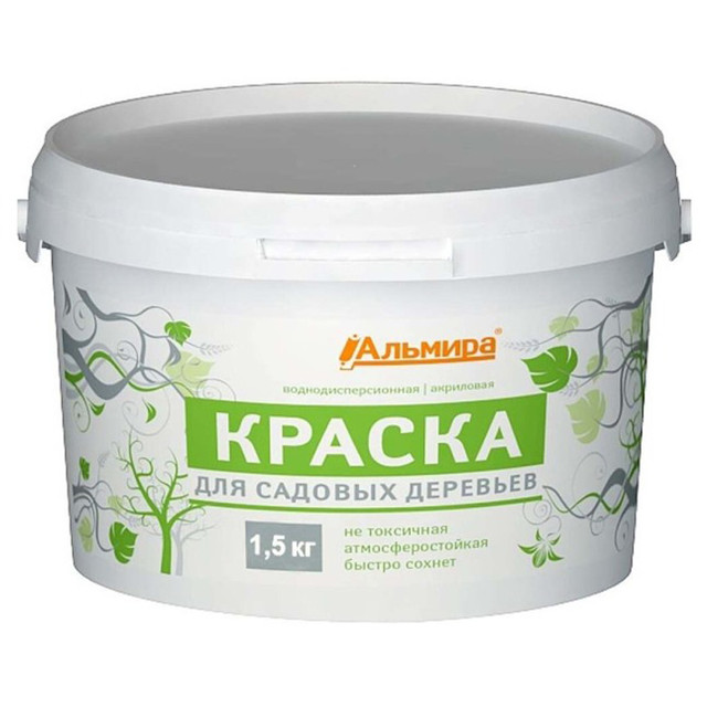 средство защитное Альмира краска для садовых деревьев 1,5кг