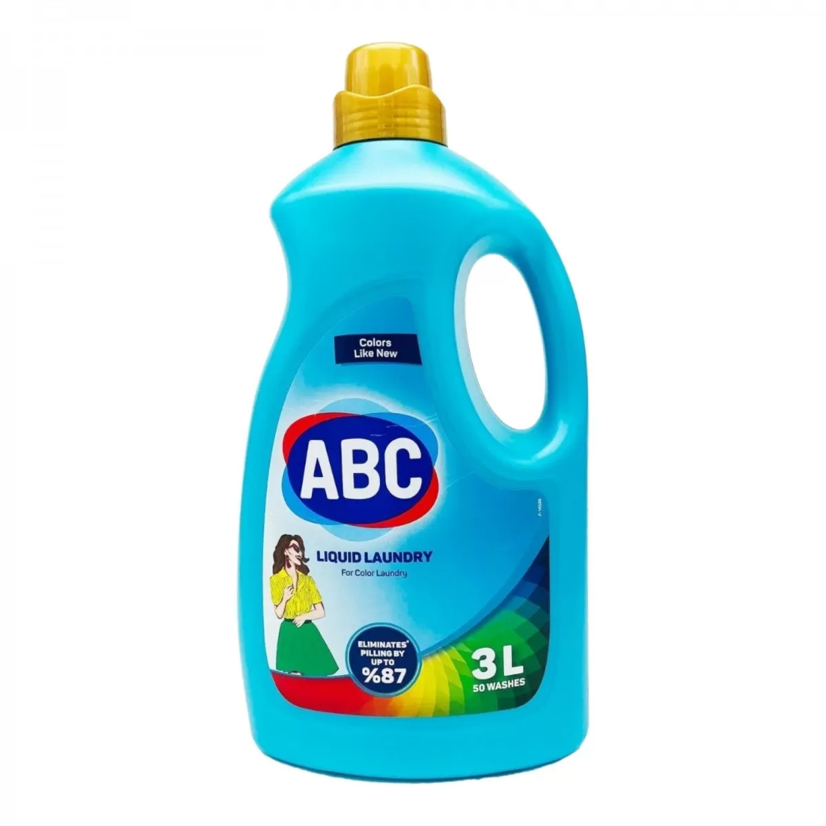 Средство жидкое ABC для стирки цветного белья 3 кг