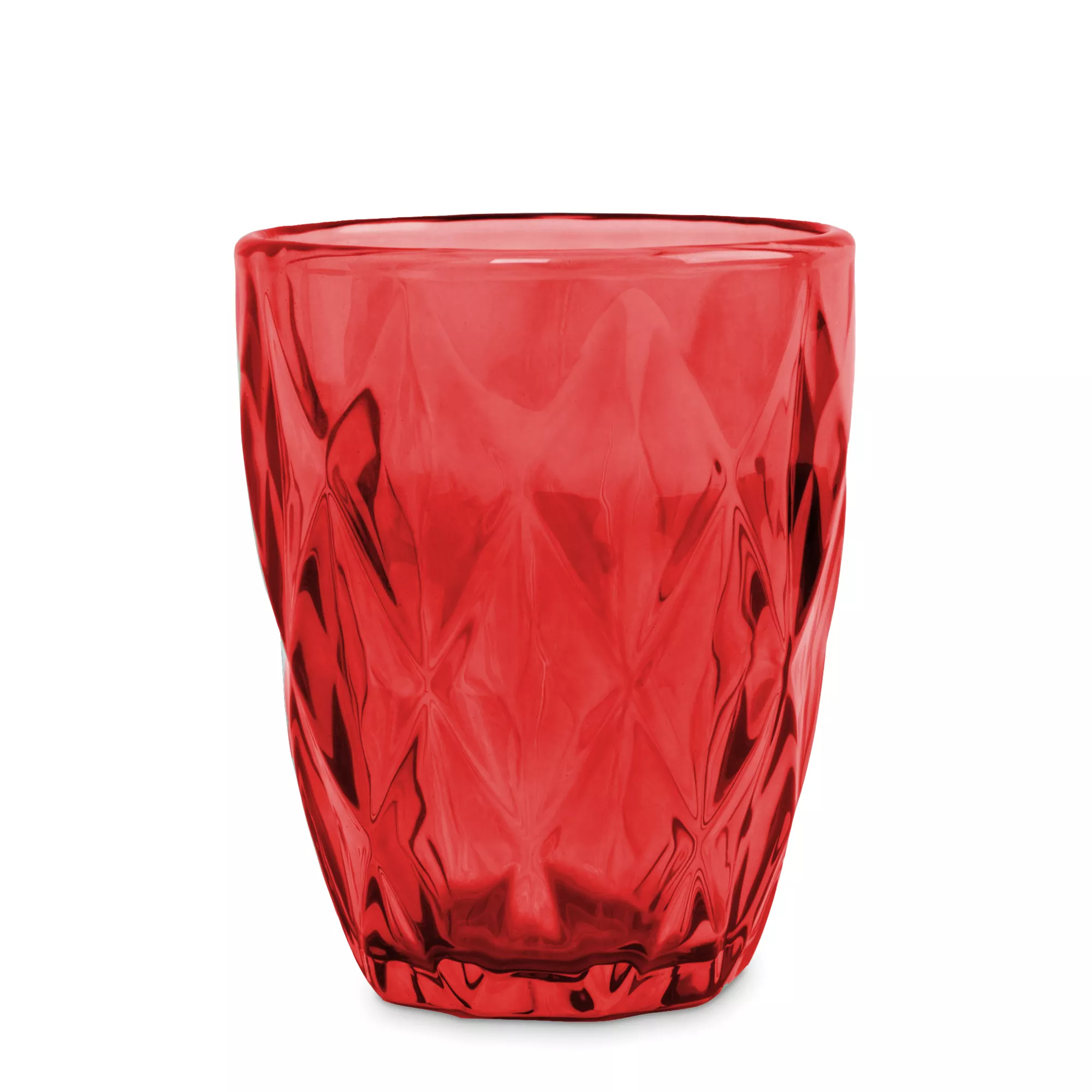 Стакан Anna Lafarg diamond color 10 см 270 мл красный