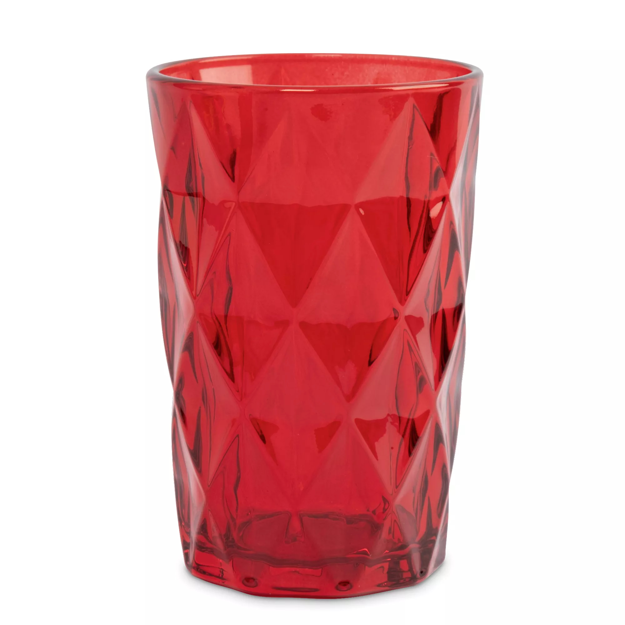 Стакан Anna Lafarg diamond color 12,3 см 340 мл красный