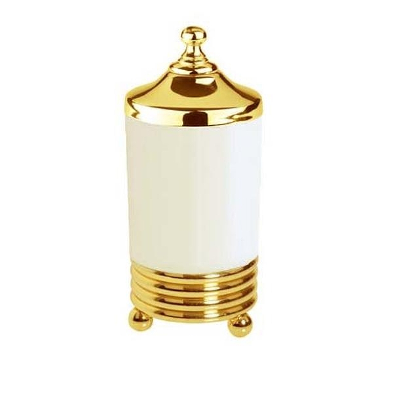 Стакан для ватных дисков Boheme Hermitage 10364 Золото